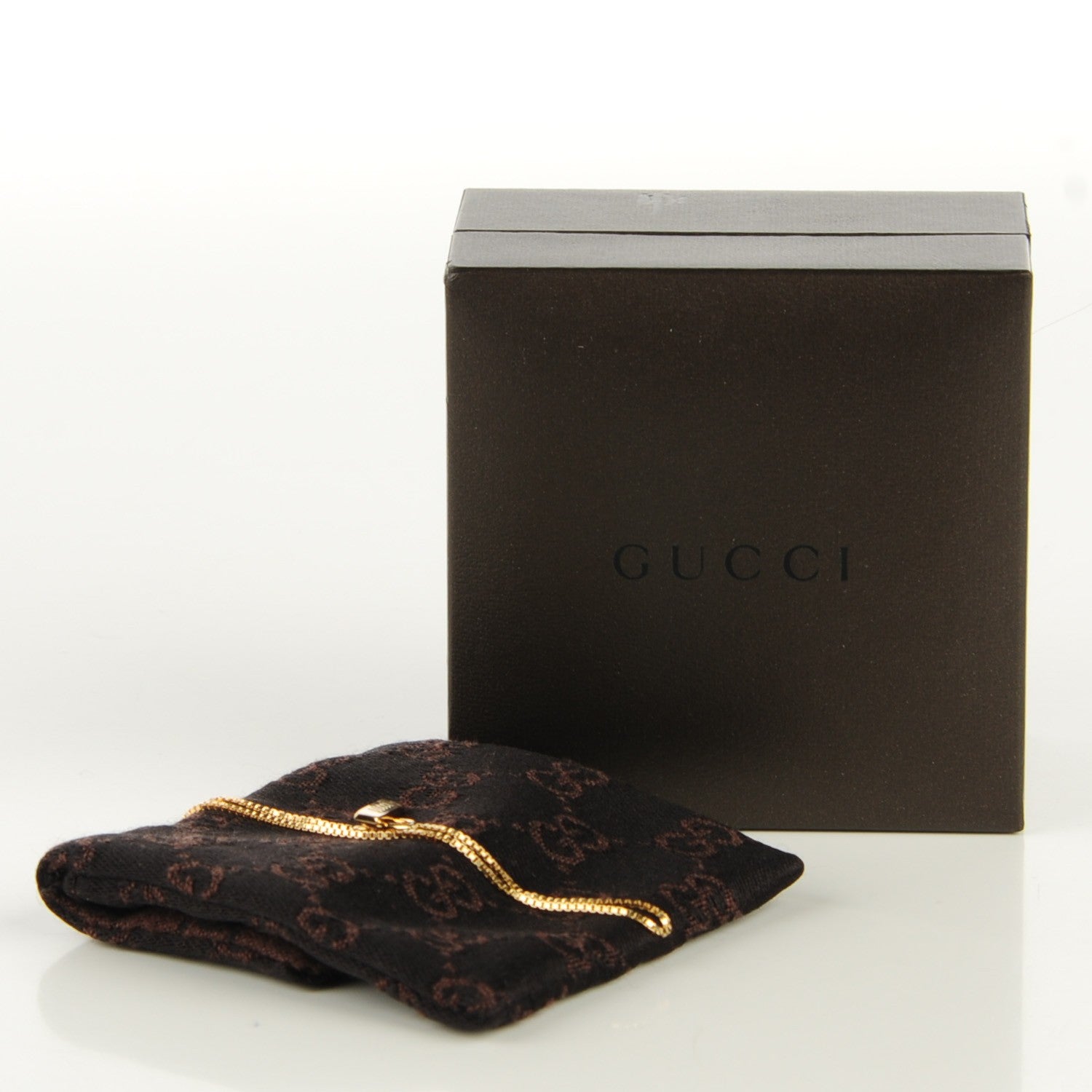 Gucci 18K Yellow Gold 20mm Lariat Bracelet 5 of 5