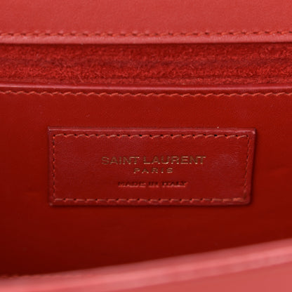 Saint Laurent Smooth Calfskin Medium Classic Monogram Kate Tassel Satchel New Lipstick 6 of 12