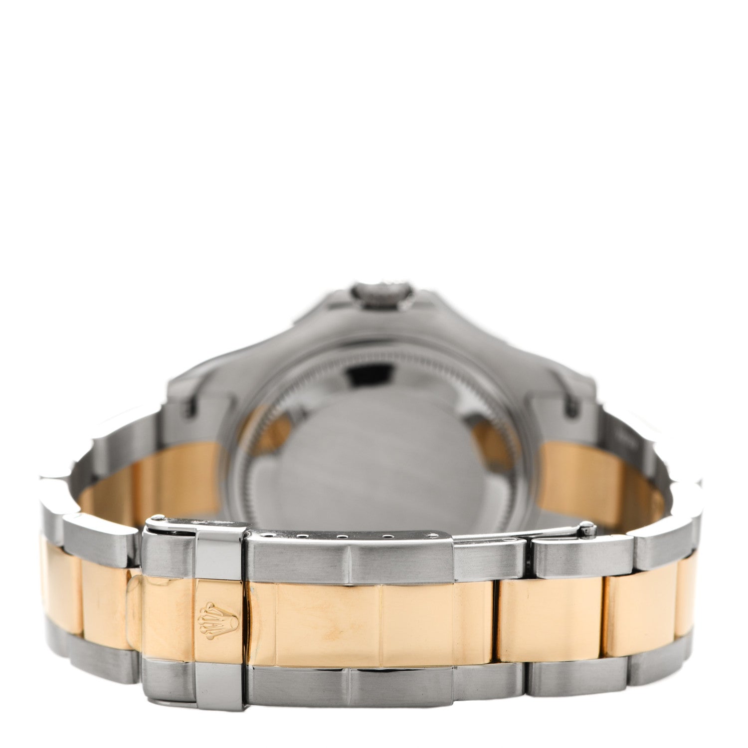 Rolex Stainless Steel 18K Yellow Gold 35mm Oyster Perpetual Date Yacht-Master Watch Slate 168623 3 of 4