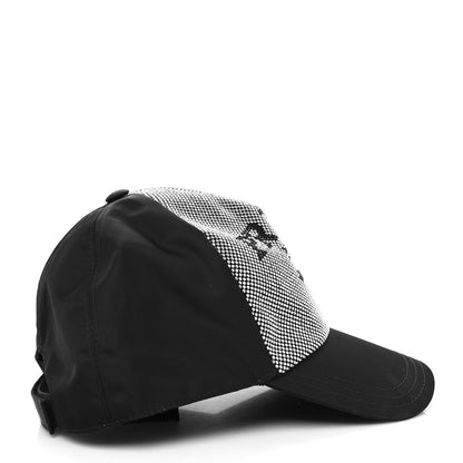Prada Tessuto Nylon Micro Beaded Logo Mens Baseball Cap M Black Acciaio 5 of 7
