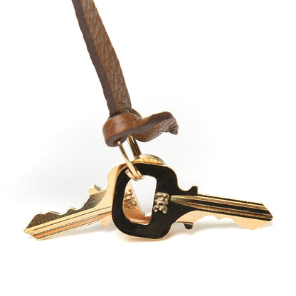 Louis Vuitton Calfskin Clochette Key Bell Holder and Keys Set #319 Havane 4 of 5