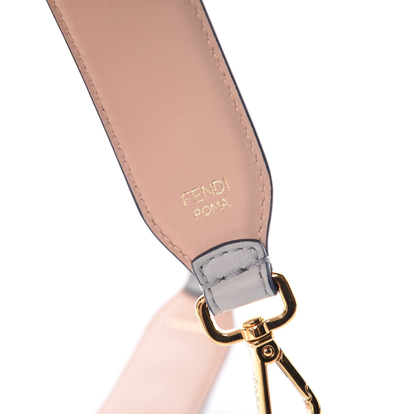 Vitello Dolce Plexiglass Bi-Color Studded Strap You Grigio Perla Plaster Multicolor