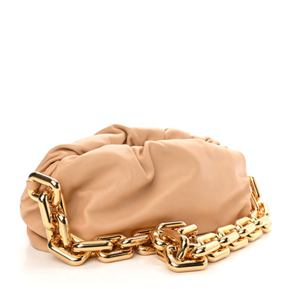 Bottega Veneta Calfskin The Pouch Chain Almond 3 of 12