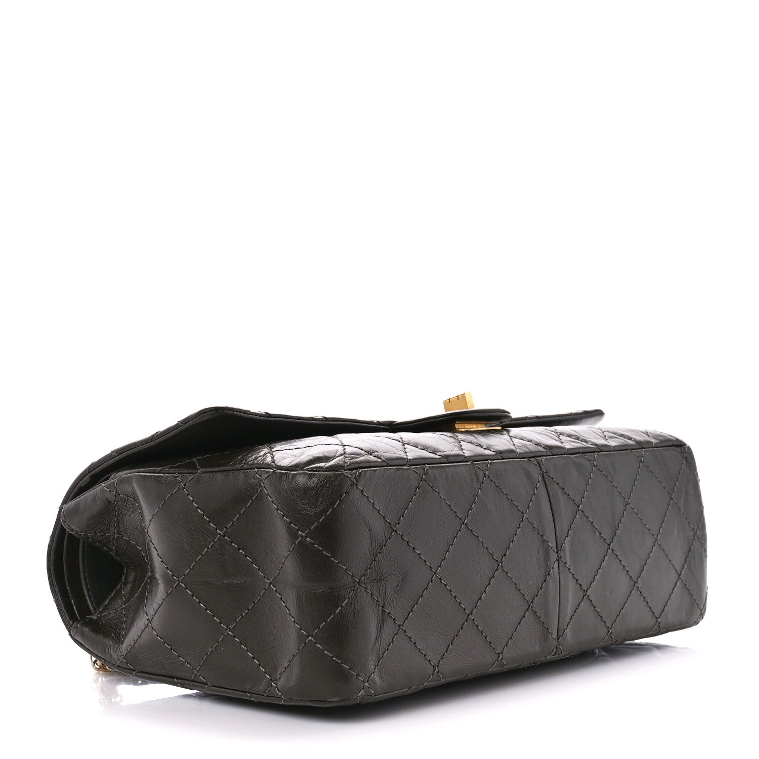 Chanel Aged Calfskin Quilted 2.55 Reissue 226 Flap Dark Khaki 4 of 11
