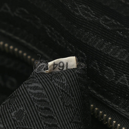 Prada Saffiano Cuir Front Zip Pocket Briefcase Black 7 of 13