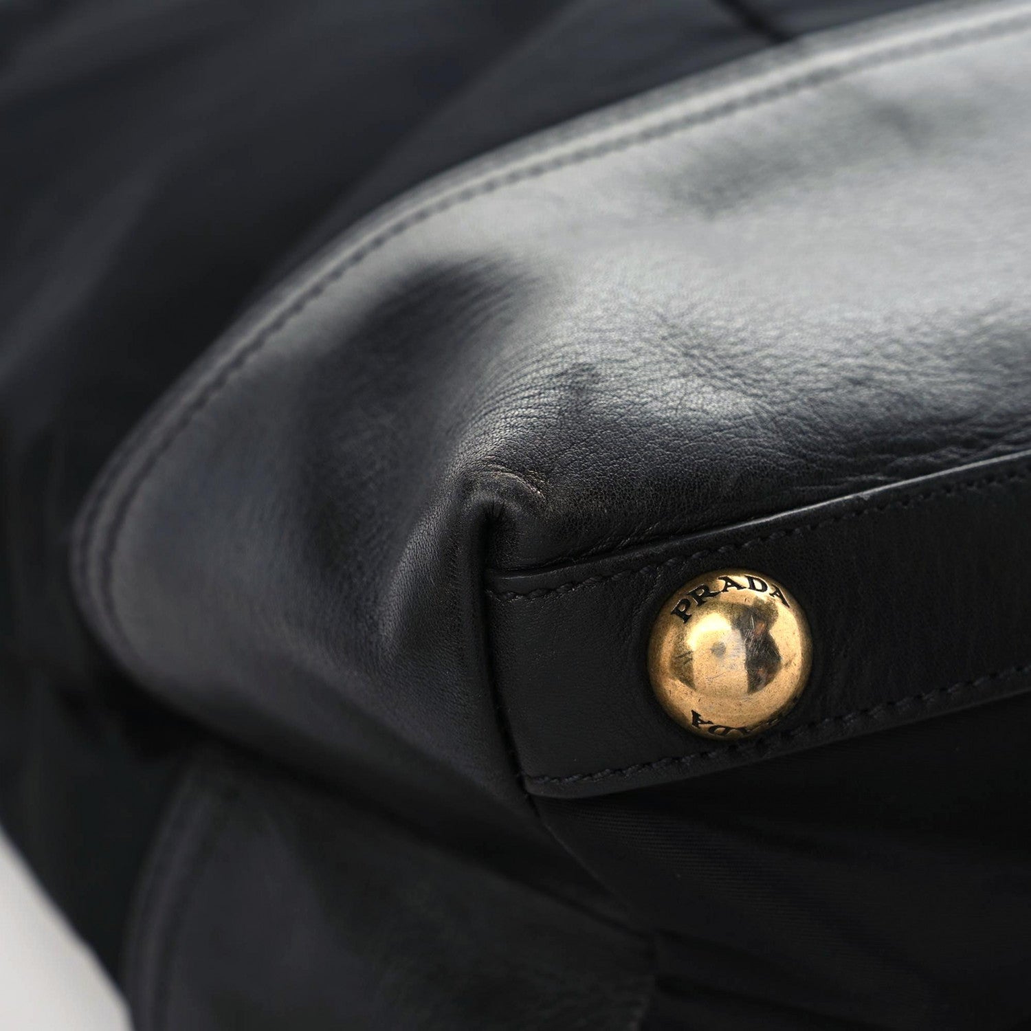 Prada Tessuto Nylon Quilted Tote Nero Black 9 of 17