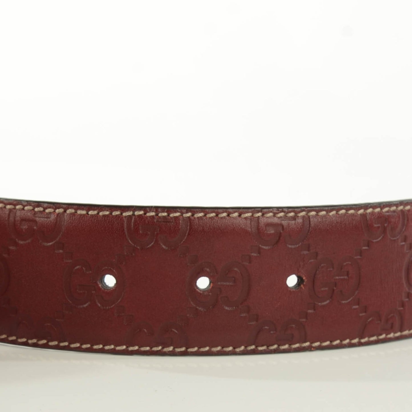Guccissima Signature Interlocking G 40mm Belt 80 32 Scarlatto