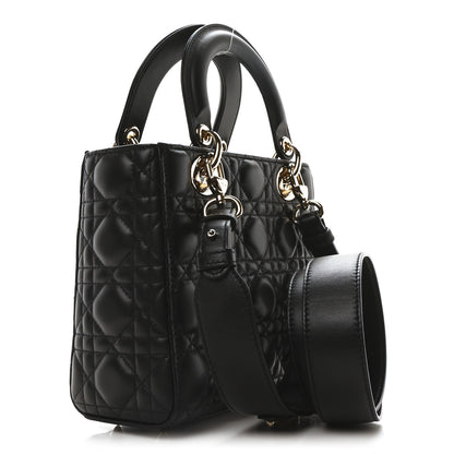 Christian Dior Lambskin Cannage Small My ABCDior Lady Dior Black 3 of 11