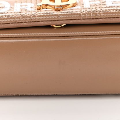 Burberry Patent Quilted Horseferry Print Small Lola Bag Tan 11 of 12