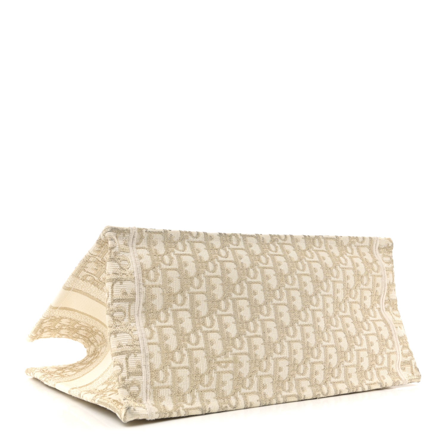 Christian Dior Oblique Medium Book Tote Gold Multicolor 4 of 14