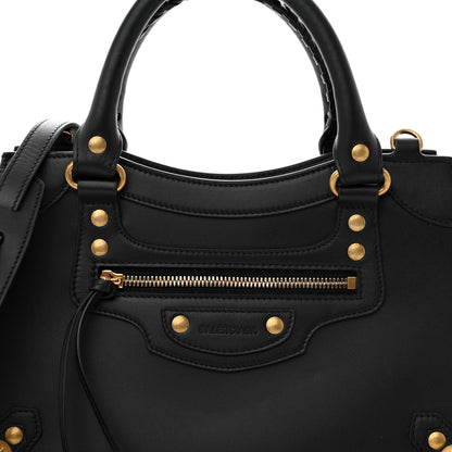 Balenciaga Smooth Calfskin Neo Classic Brass Hardware S City Black 7 of 12