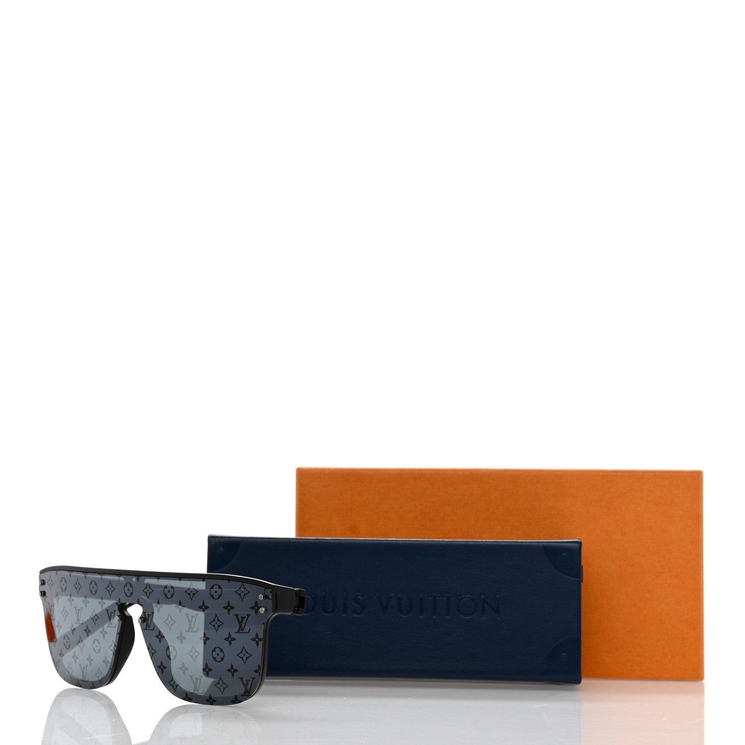 Louis Vuitton Acetate LV Waimea Square Sunglasses Z1082W Black 9 of 9