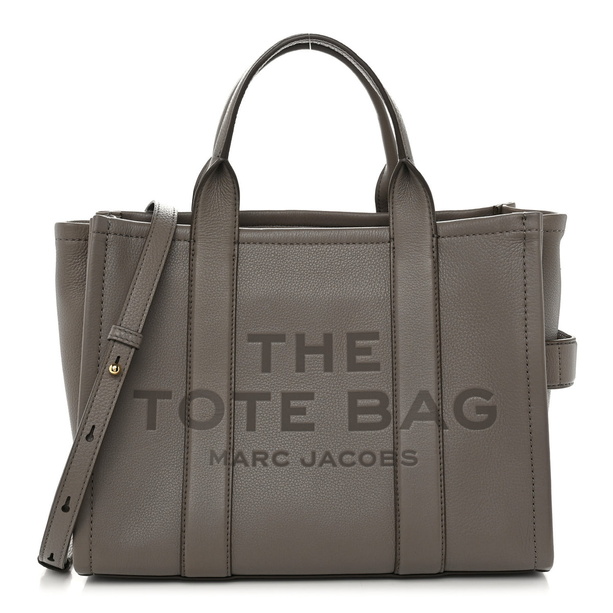 Grained Calfskin Medium The Tote Bag Taupe