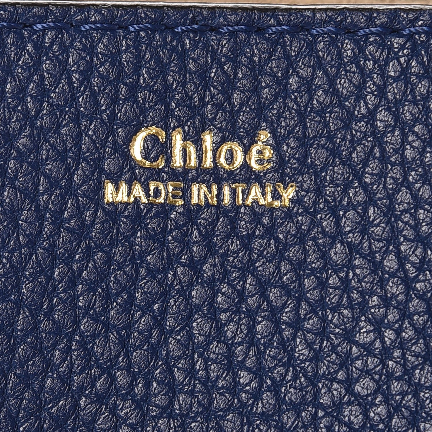 Chloe Grained Lambskin Mini Drew Shoulder Bag Royal Navy 5 of 9