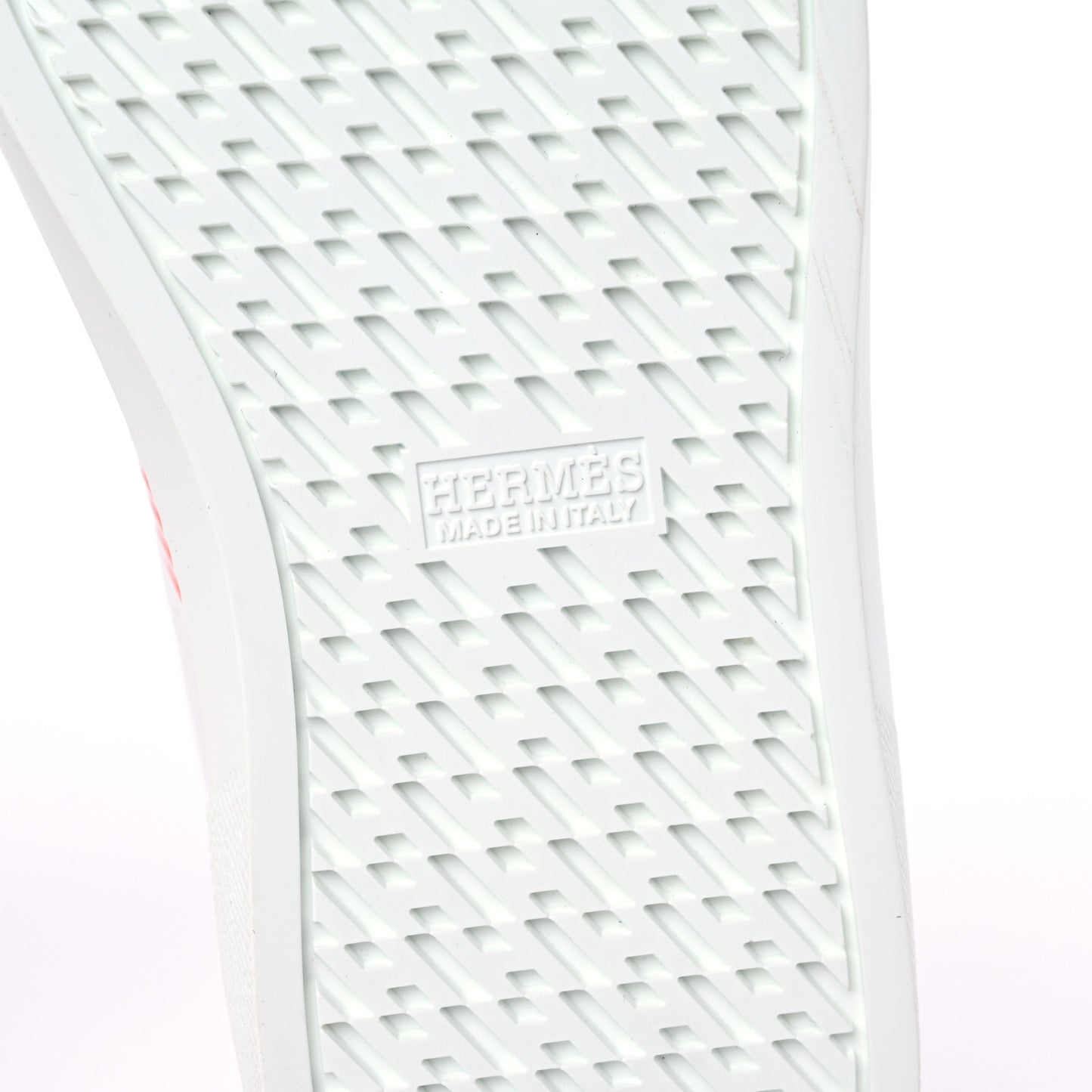 Calfskin Womens Advantage Sneakers 38.5 White Orange