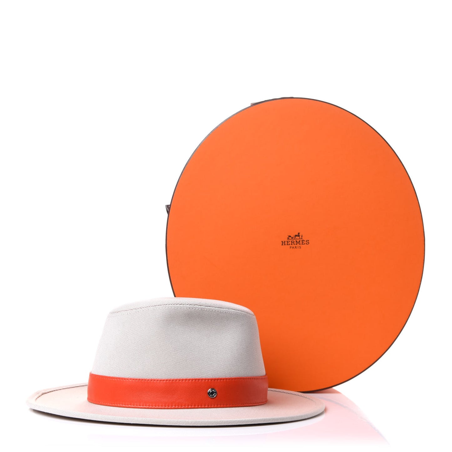 Toile Lambskin Ossie Hat 56 Noisette Rubis