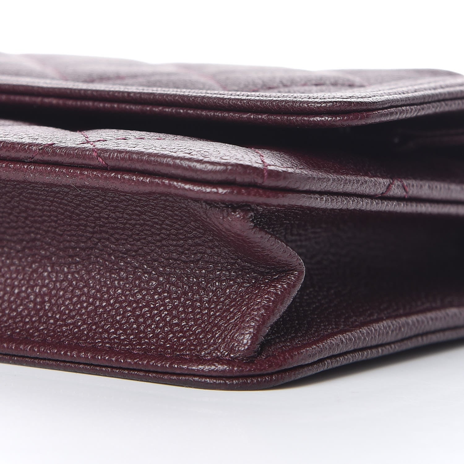 Chanel Caviar Quilted Boy Wallet On Chain WOC Dark Purple 11 of 13