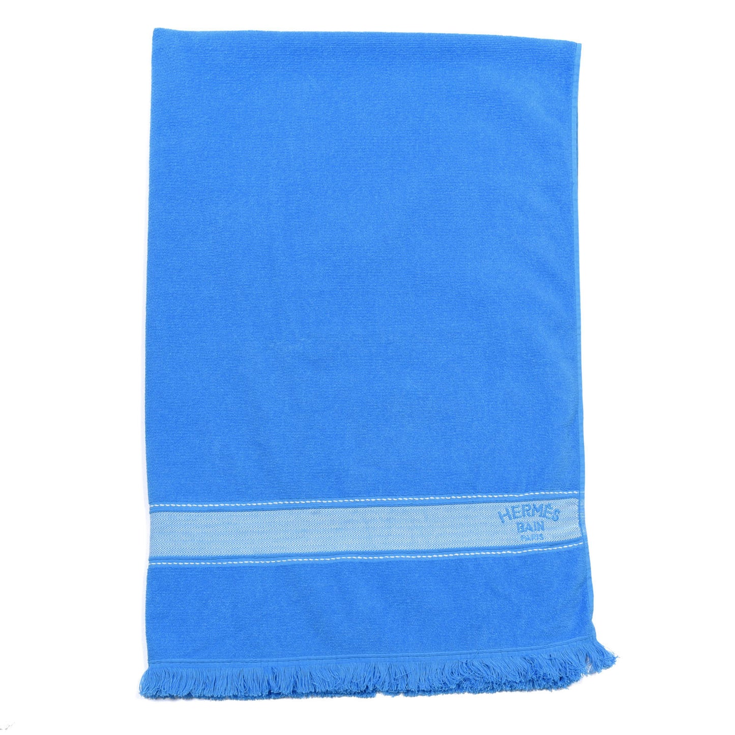 Cotton Terry Yachting Small Beach Towel Bleu Mediterranee