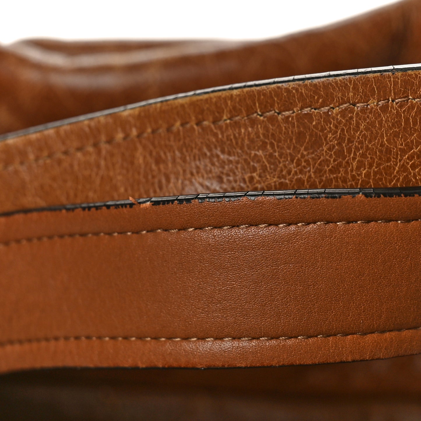 Iridescent Calfskin Large In The Mix Tote Light Brown