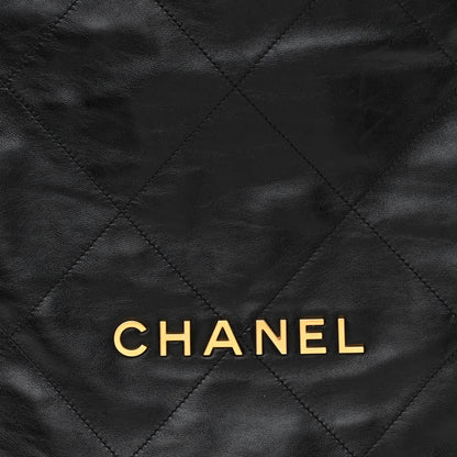 Chanel Shiny Calfskin Quilted Chanel 22 Backpack Black 8 of 11