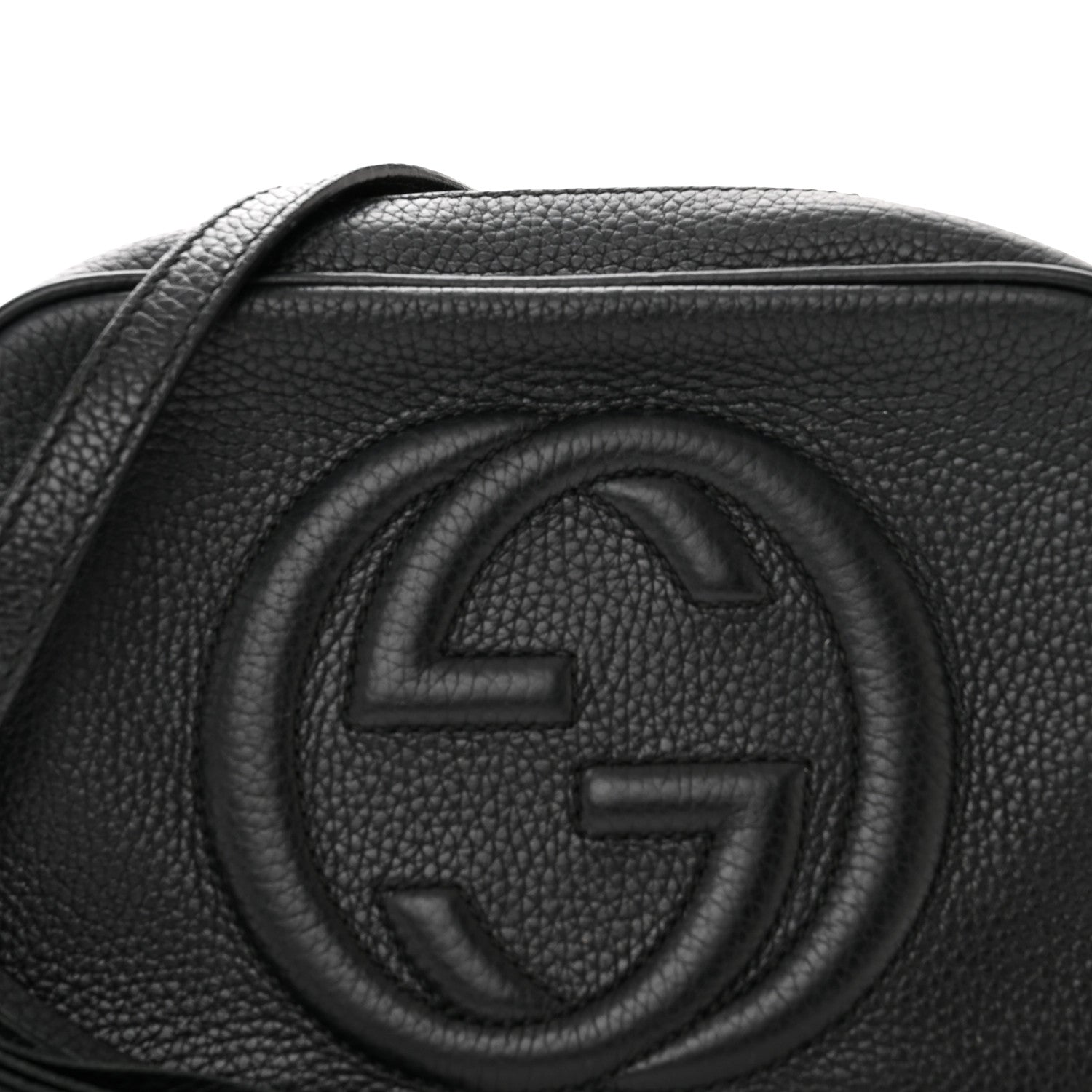 Gucci Pebbled Calfskin Small Soho Disco Bag Black 9 of 12