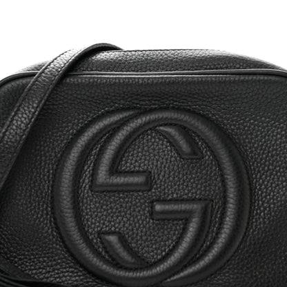 Gucci Pebbled Calfskin Small Soho Disco Bag Black 9 of 12