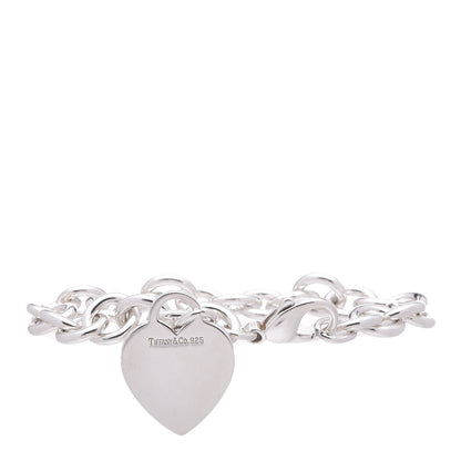Tiffany Sterling Silver Heart Tag Charm Bracelet 3 of 4