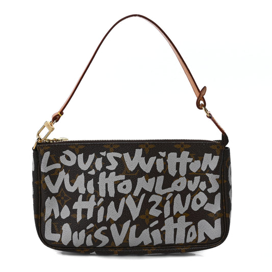 Monogram Graffiti Pochette Accessories Silver