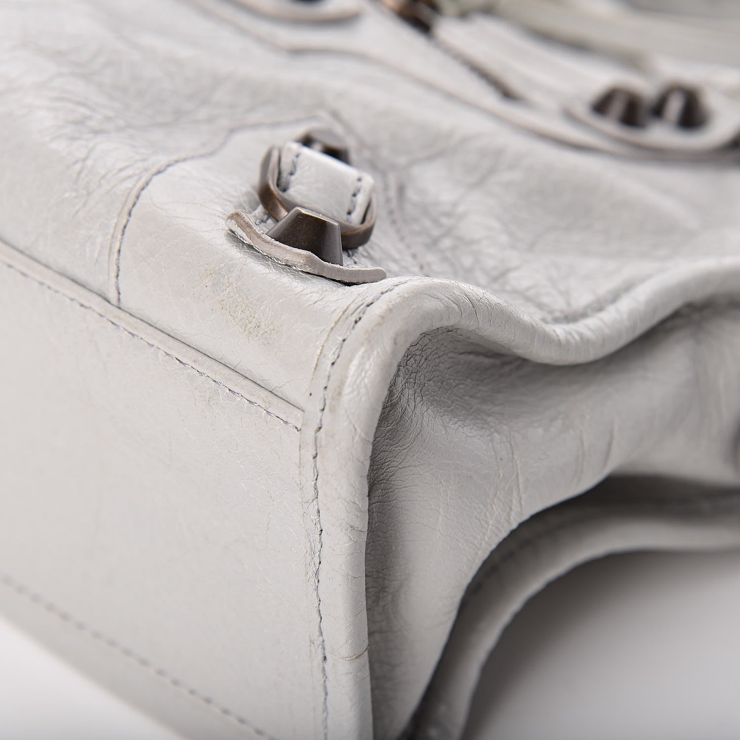 Balenciaga Agneau Classic Hardware Mini City Gris Glace 11 of 17