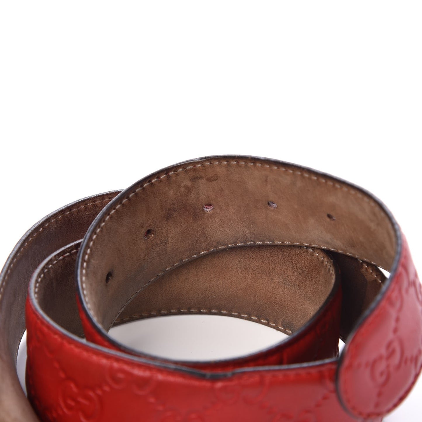 Guccissima Interlocking G 40mm Belt 90 36 Red