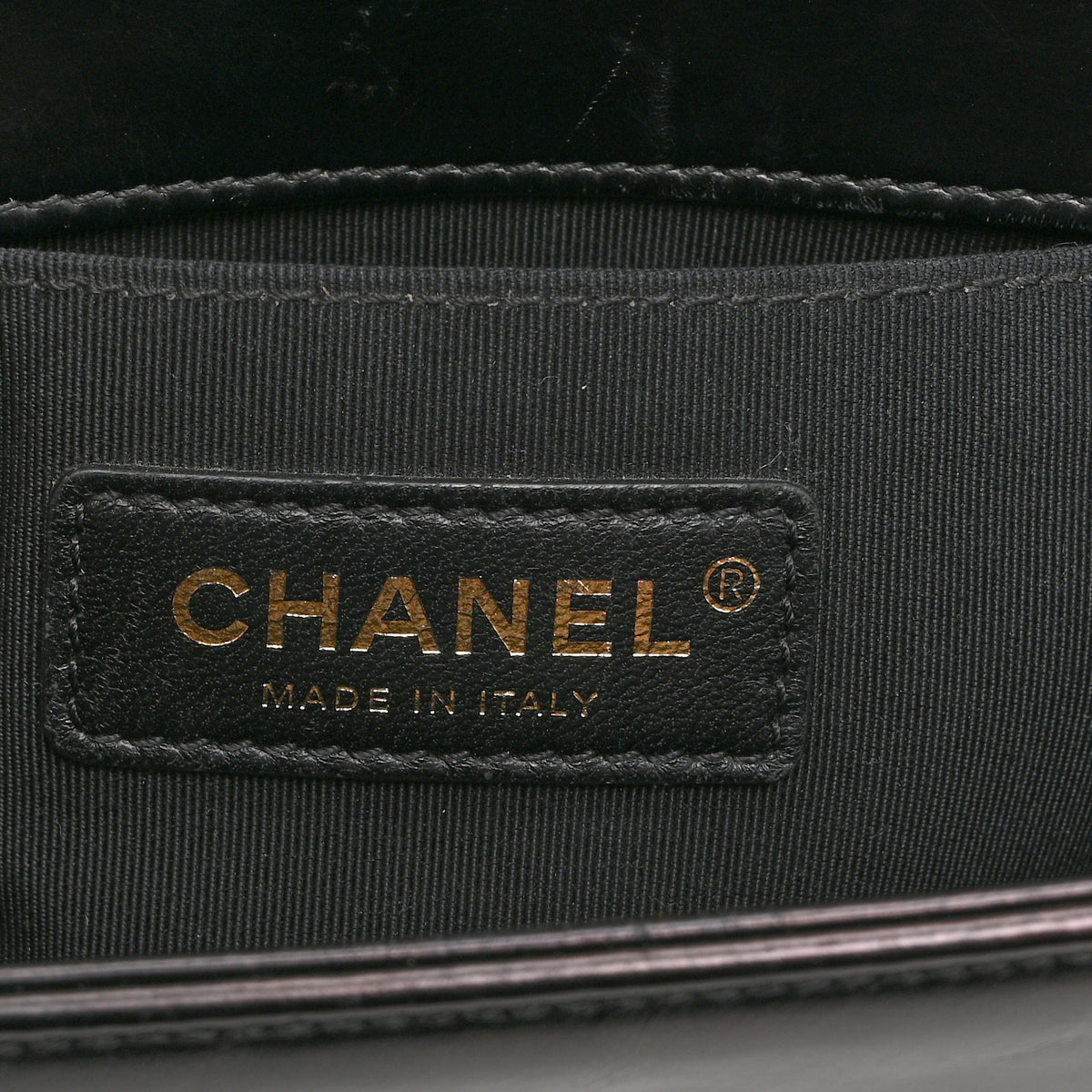 Shearling Calfskin Small Boy Flap Black