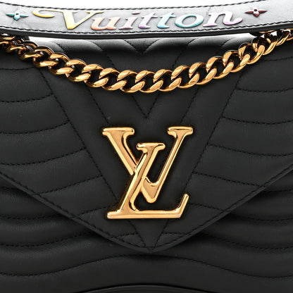 Louis Vuitton Calfskin New Wave Chain MM Black 7 of 13