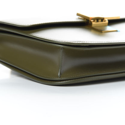 Celine Box Calfskin Classic Box Medium Flap Bag Army Green 9 of 10