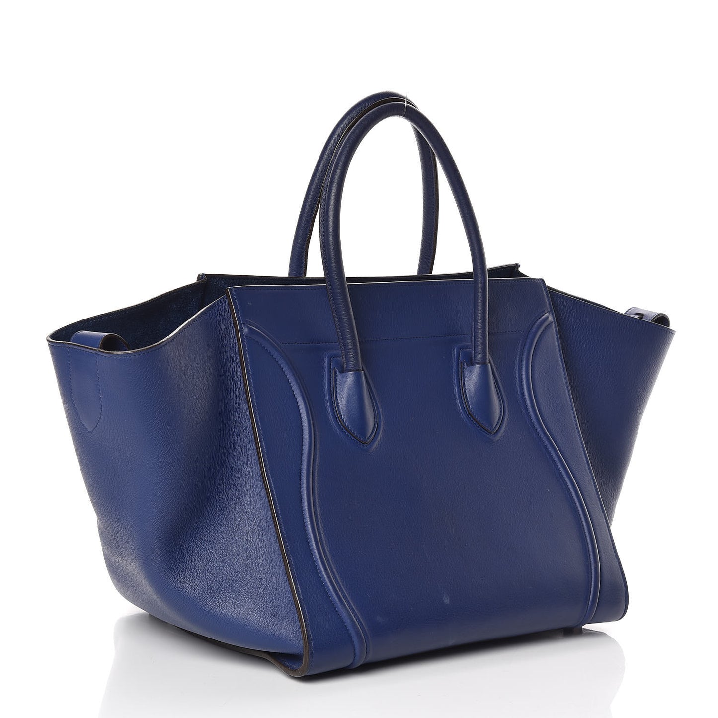 Supple Calfskin Medium Phantom Luggage Indigo