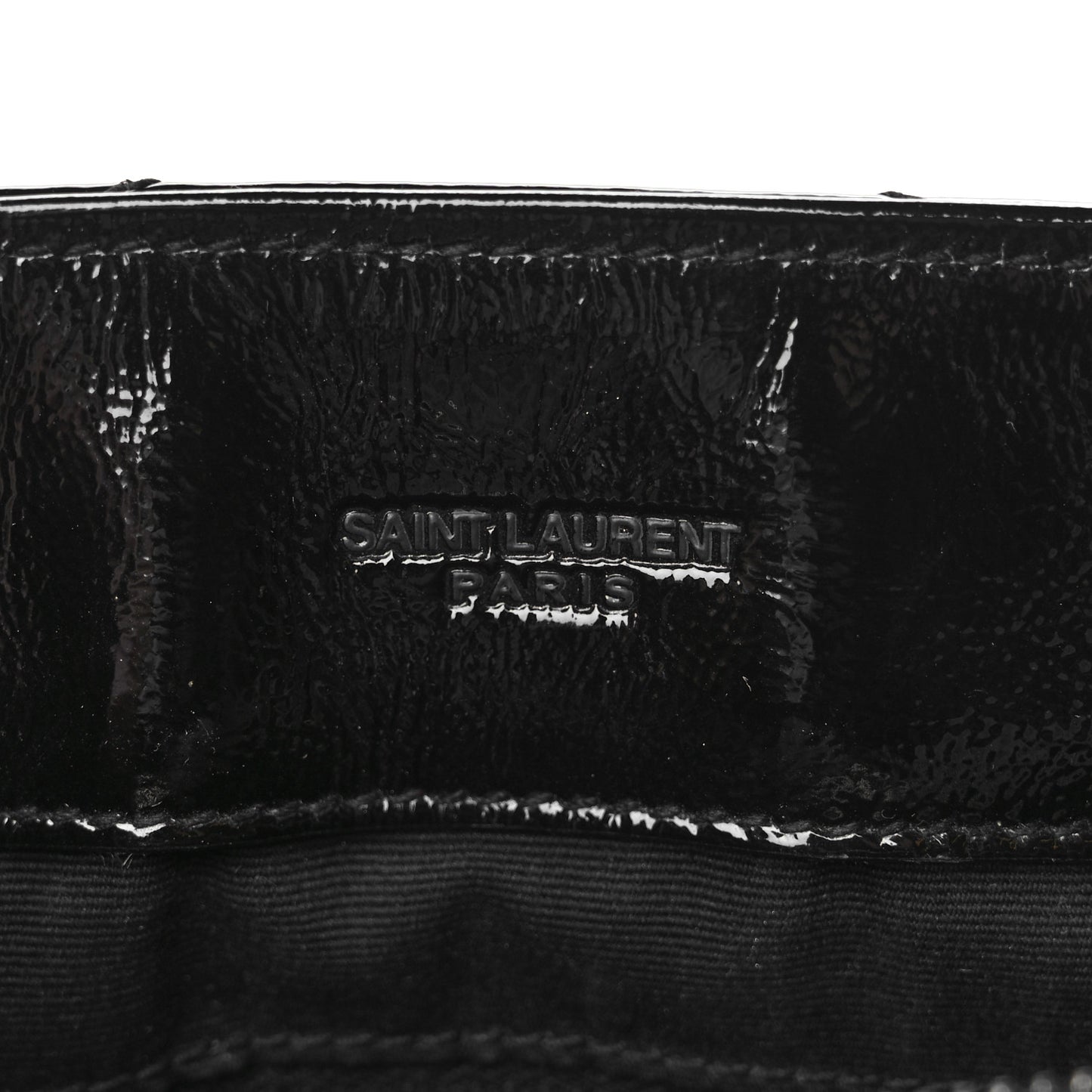 Patent Y Quilted Monogram Medium Loulou Chain Satchel Black