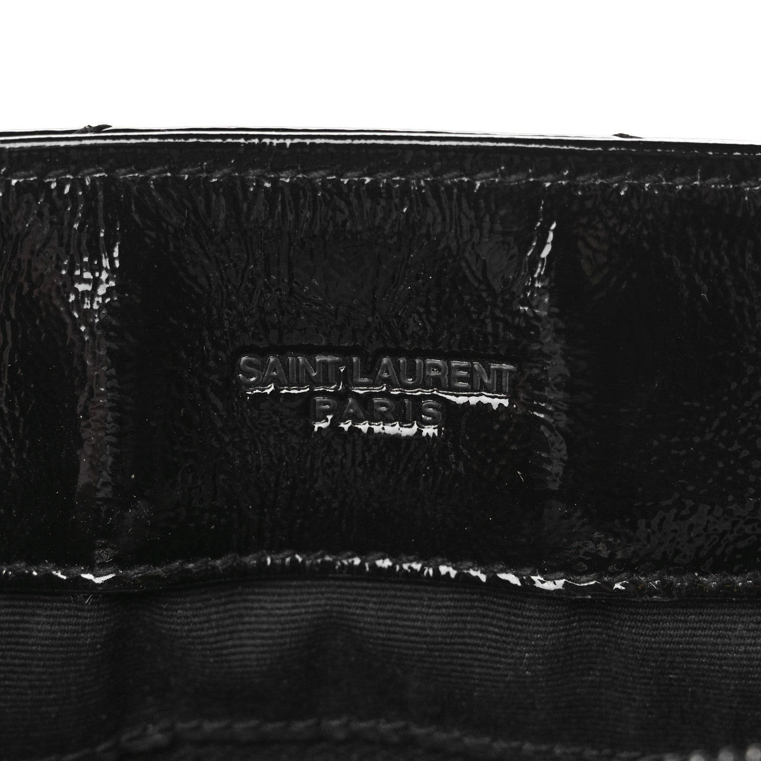 Saint Laurent Patent Y Quilted Monogram Medium Loulou Chain Satchel Black 5 of 8