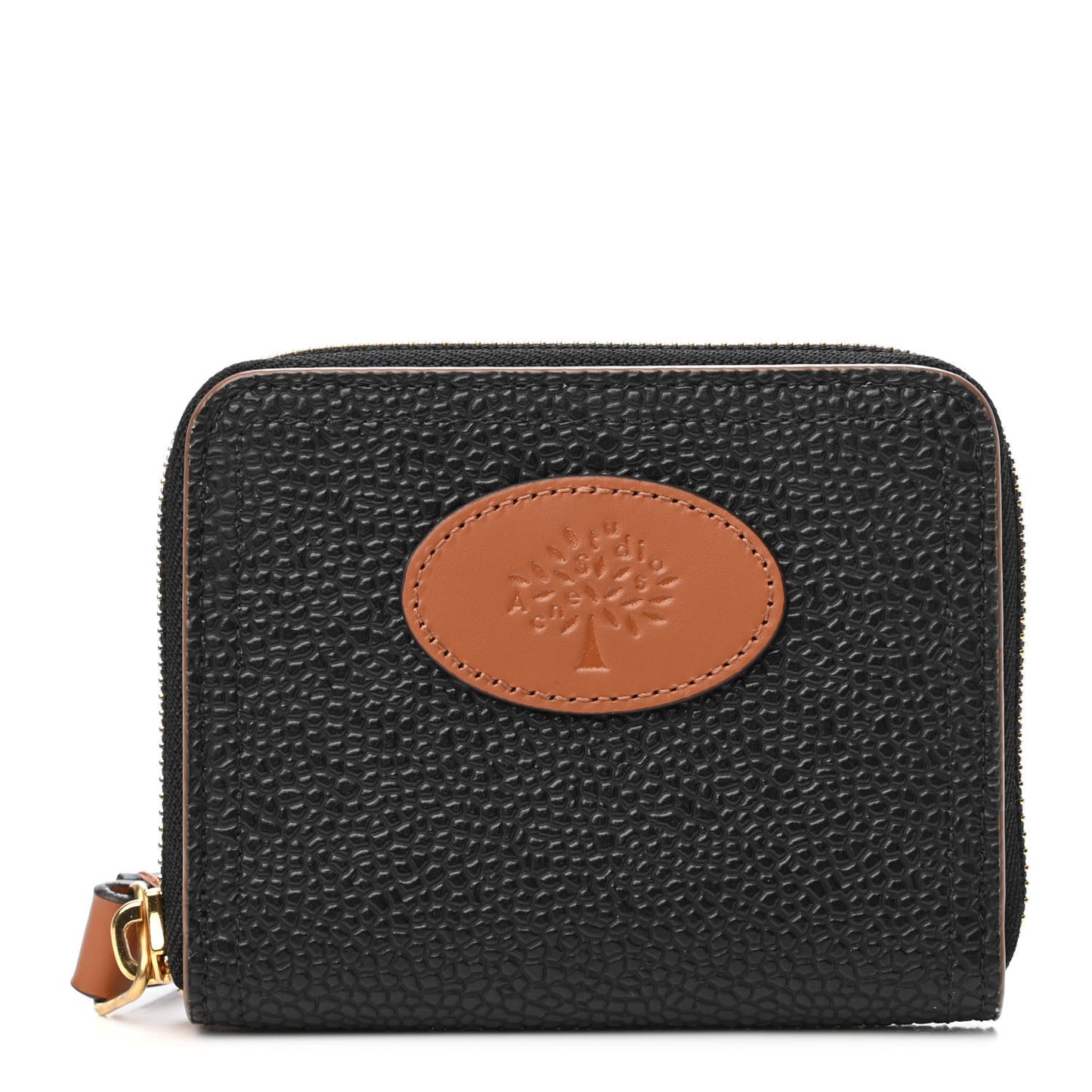 X ACNE STUDIOS Scotchgrain Small Zip Wallet Black