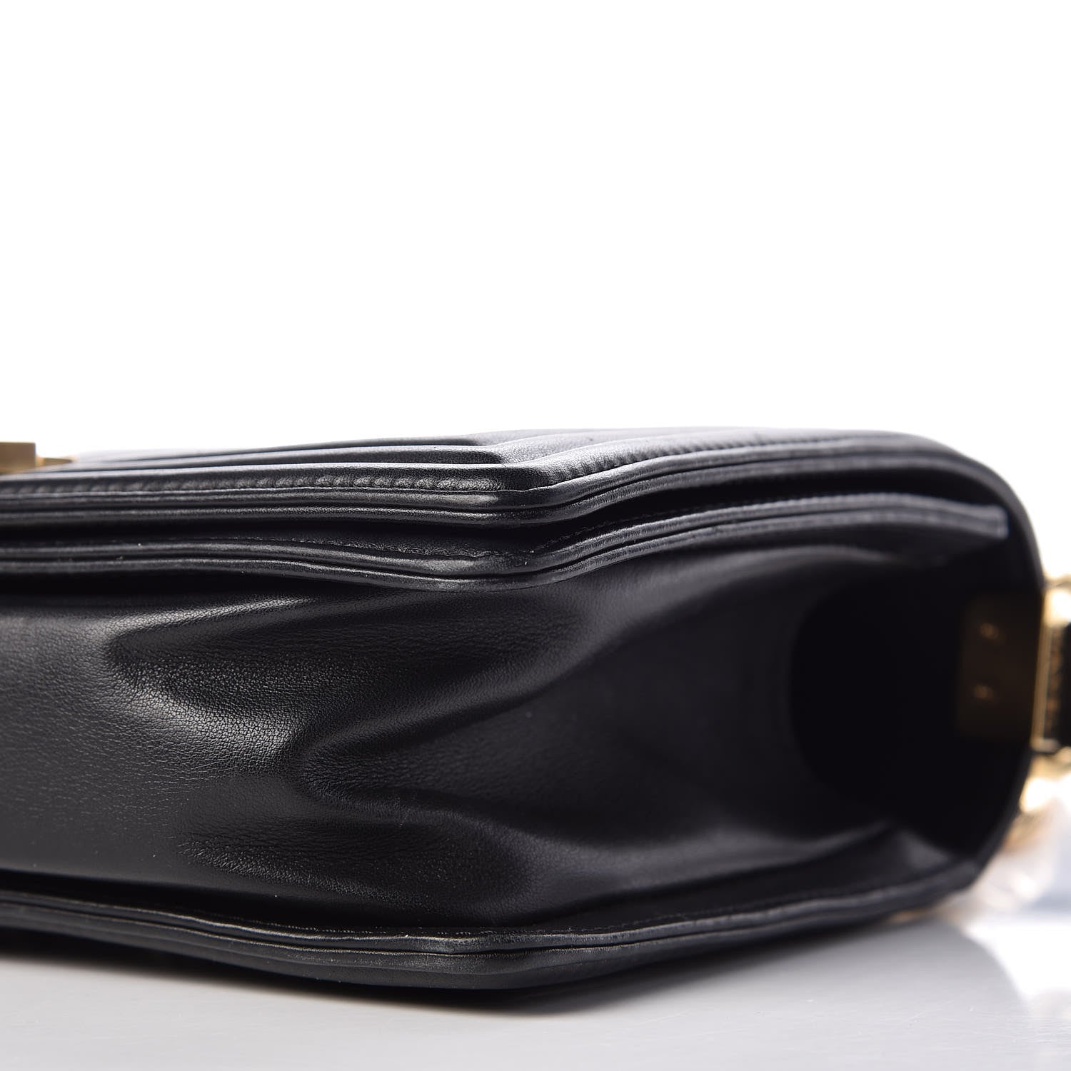 Chanel Lambskin Chevron Medium Boy Flap Black 12 of 12