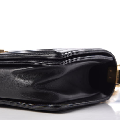 Chanel Lambskin Chevron Medium Boy Flap Black 12 of 12