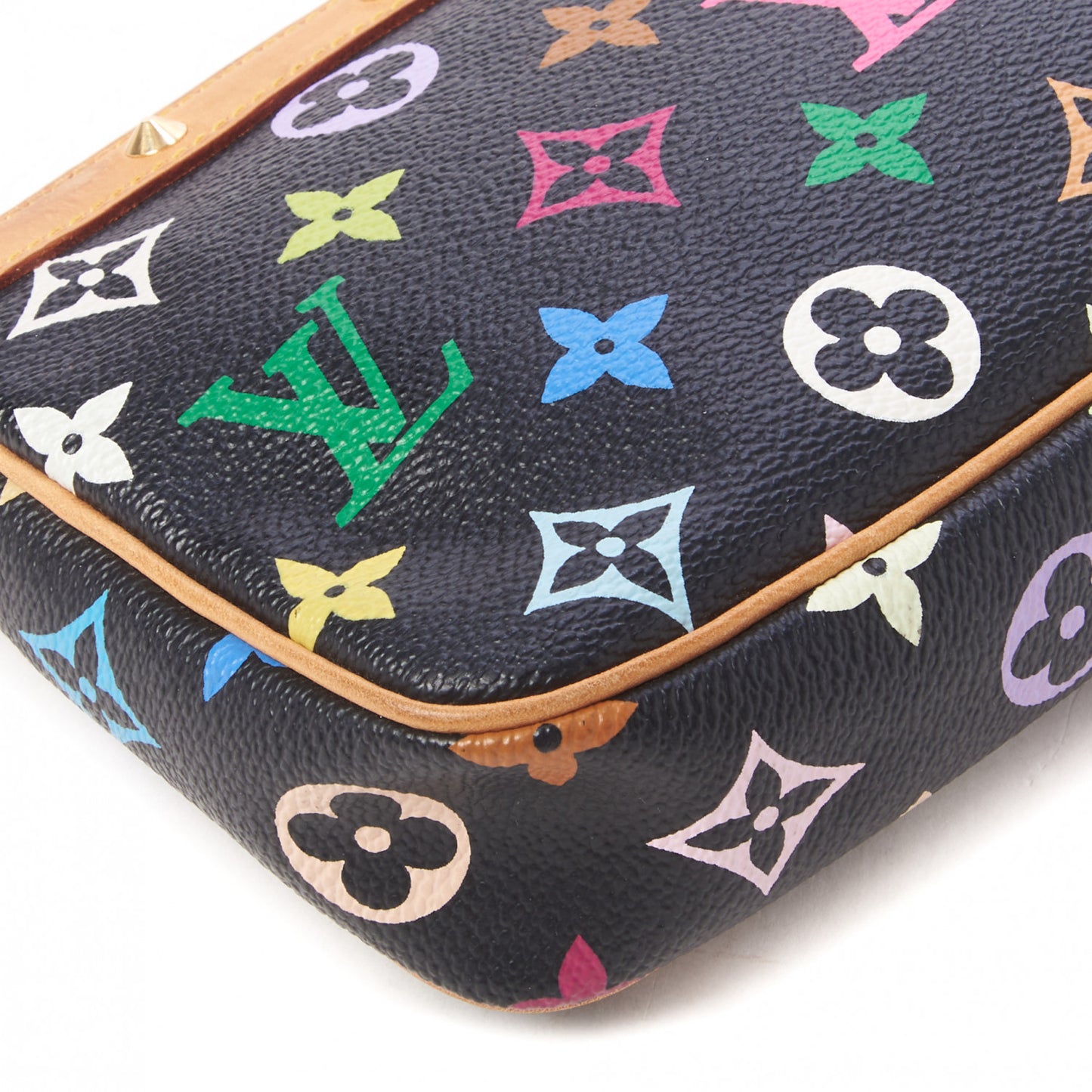 Monogram Multicolor Pochette Accessories Black