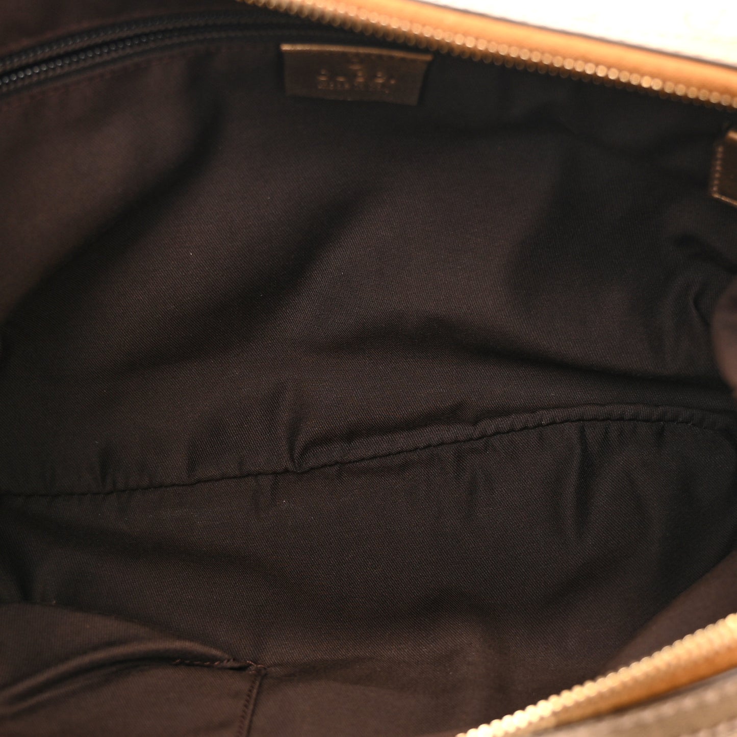 Monogram Web Medium Half Moon Hobo Gold Pink