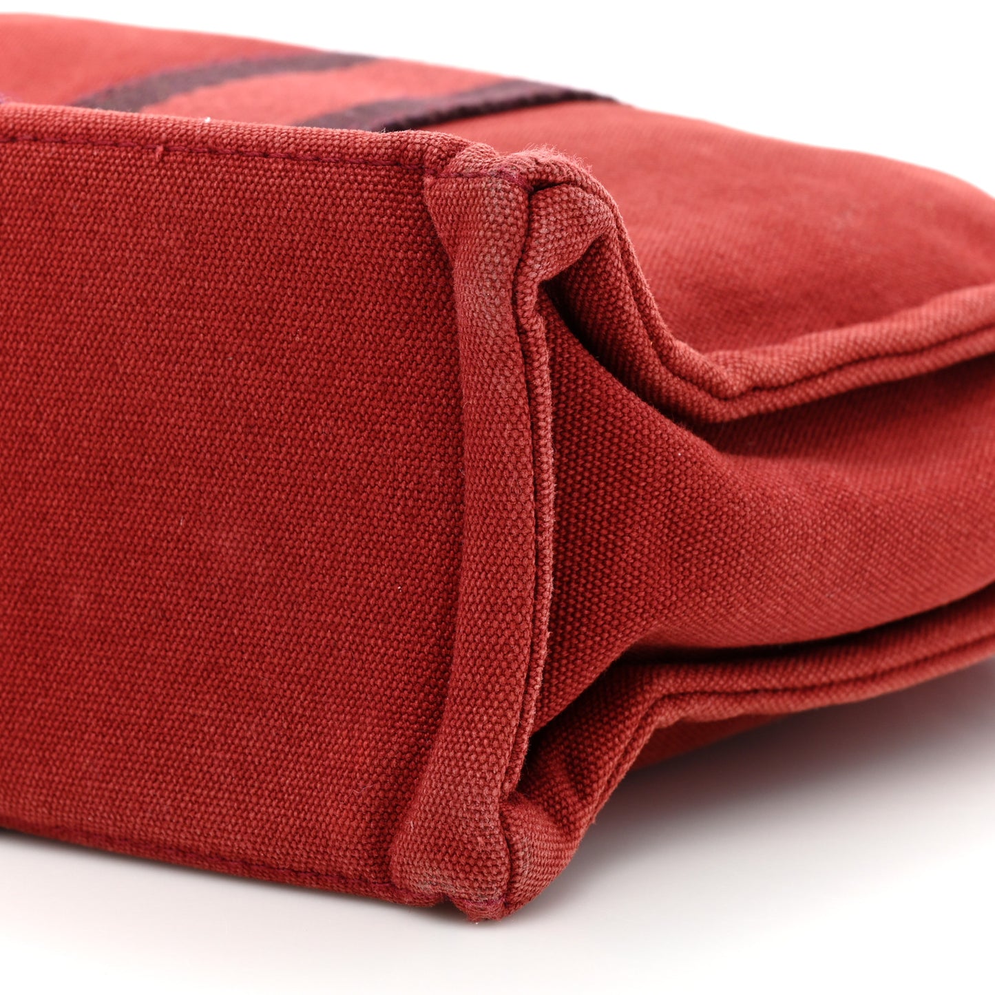 Canvas Herline PM Tote Red