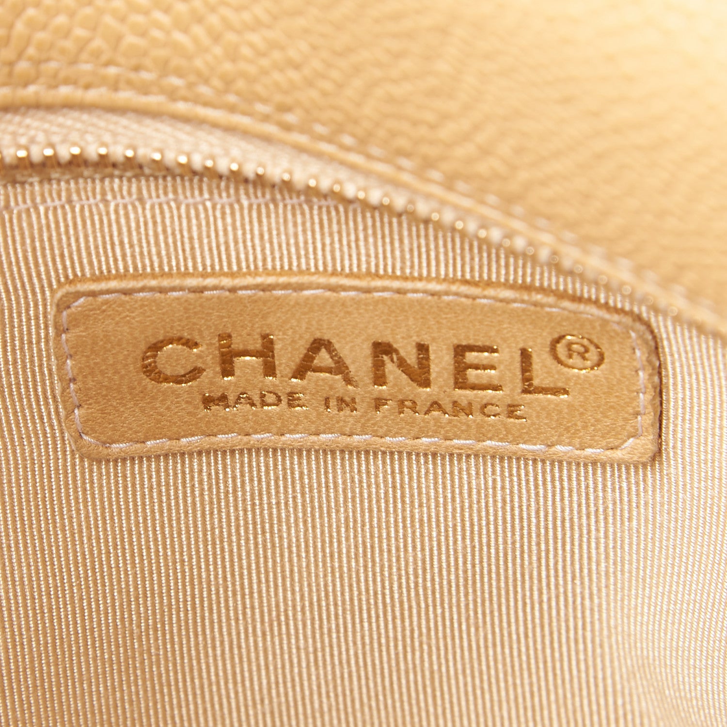Chanel Caviar Quilted Grand Timeless Tote GTT Beige 9 of 10