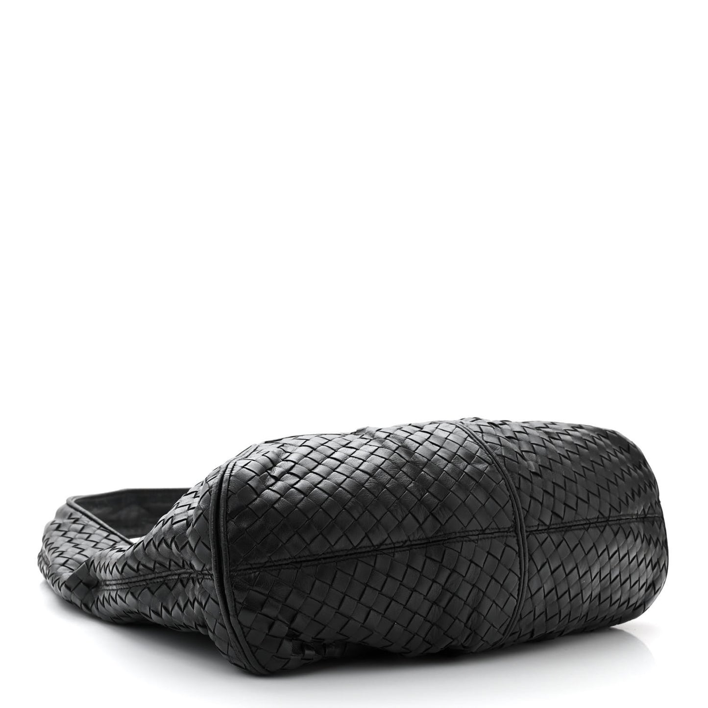Nappa Intrecciato Ball Hobo Ebano Black