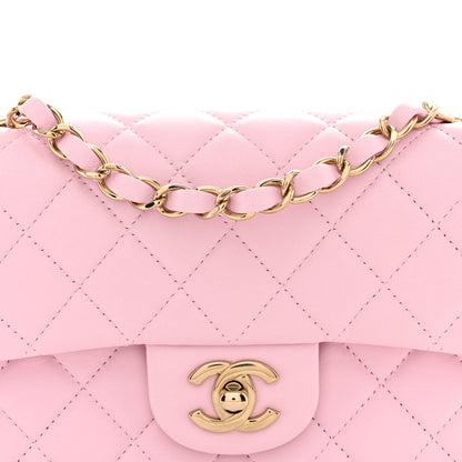 Chanel Lambskin Quilted Mini Rectangular Flap Light Pink 8 of 11