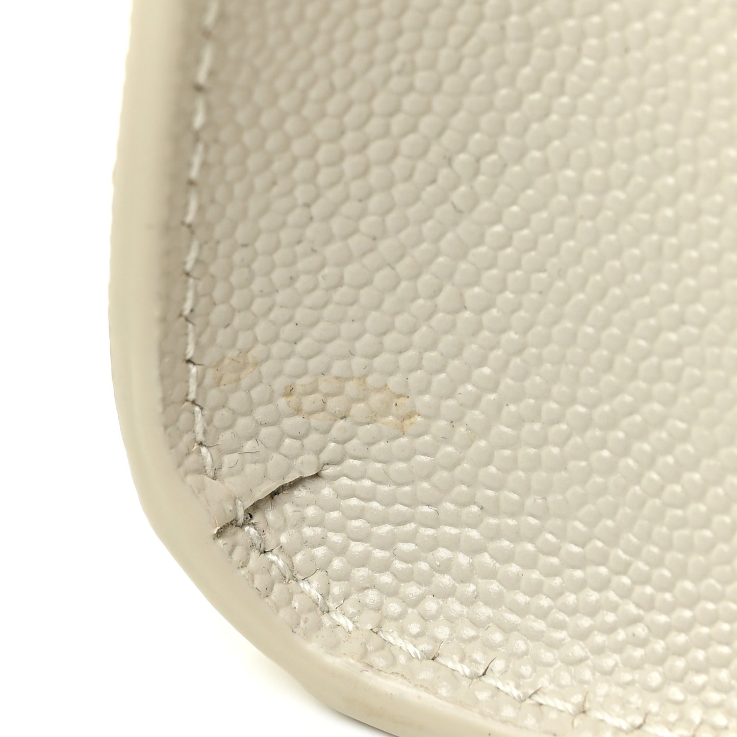 Grain De Poudre Small Monogram Kate Satchel Crema Soft