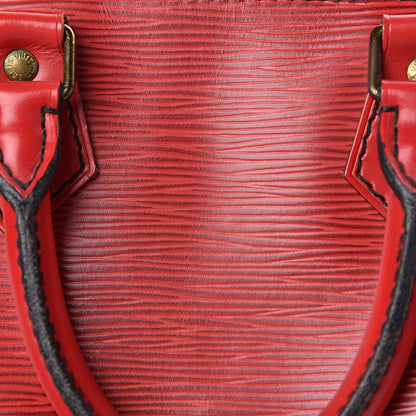 Louis Vuitton Epi Speedy 25 Castillan Red 14 of 23