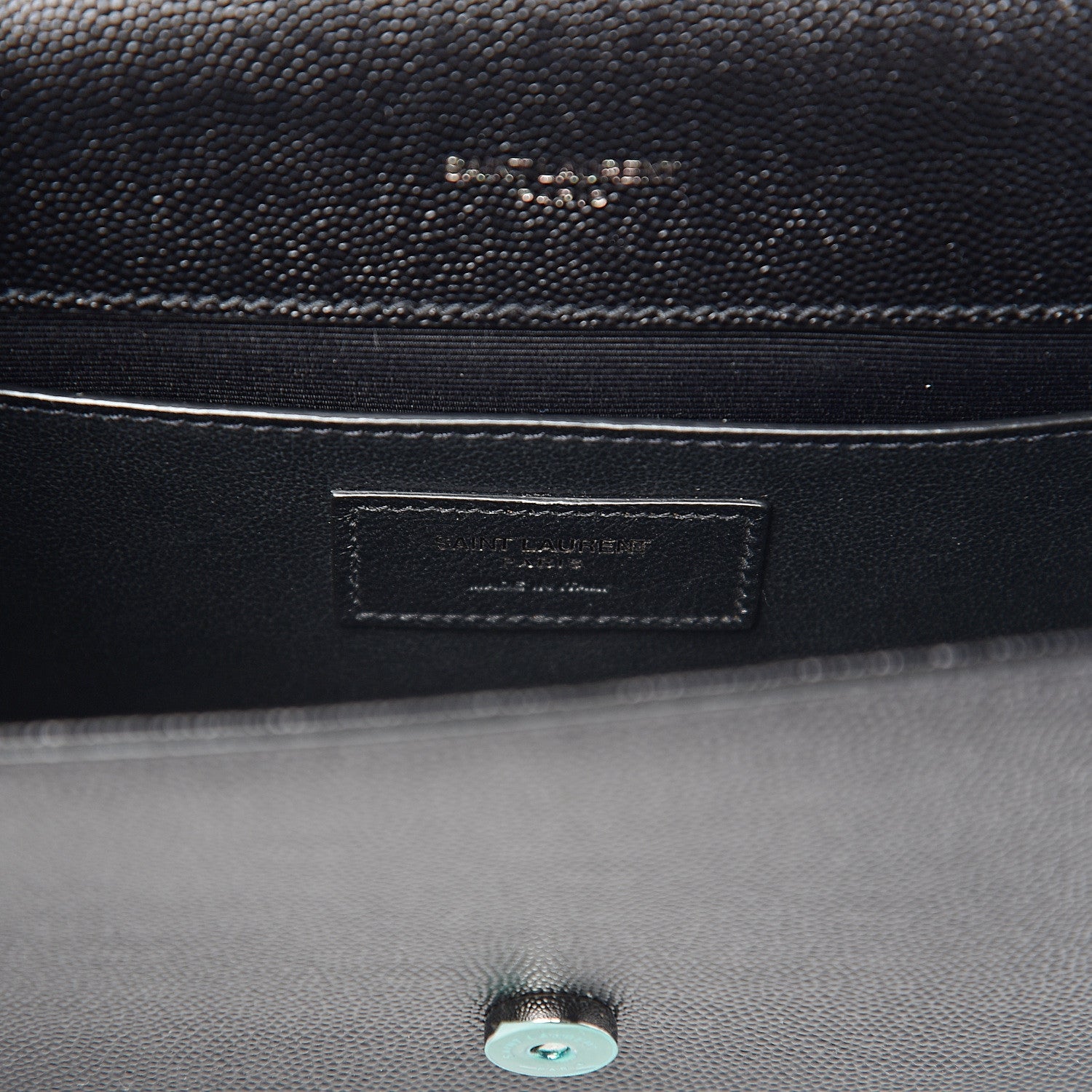Saint Laurent Grain De Poudre Small Monogram Kate Satchel Black 6 of 13