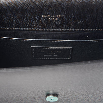 Saint Laurent Grain De Poudre Small Monogram Kate Satchel Black 6 of 13