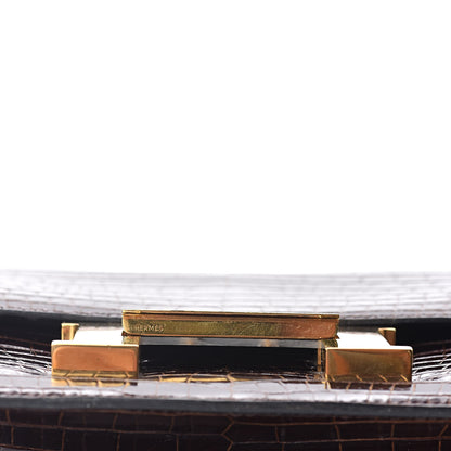 Hermes Shiny Porosus Crocodile Constance 23 Havane 14 of 18